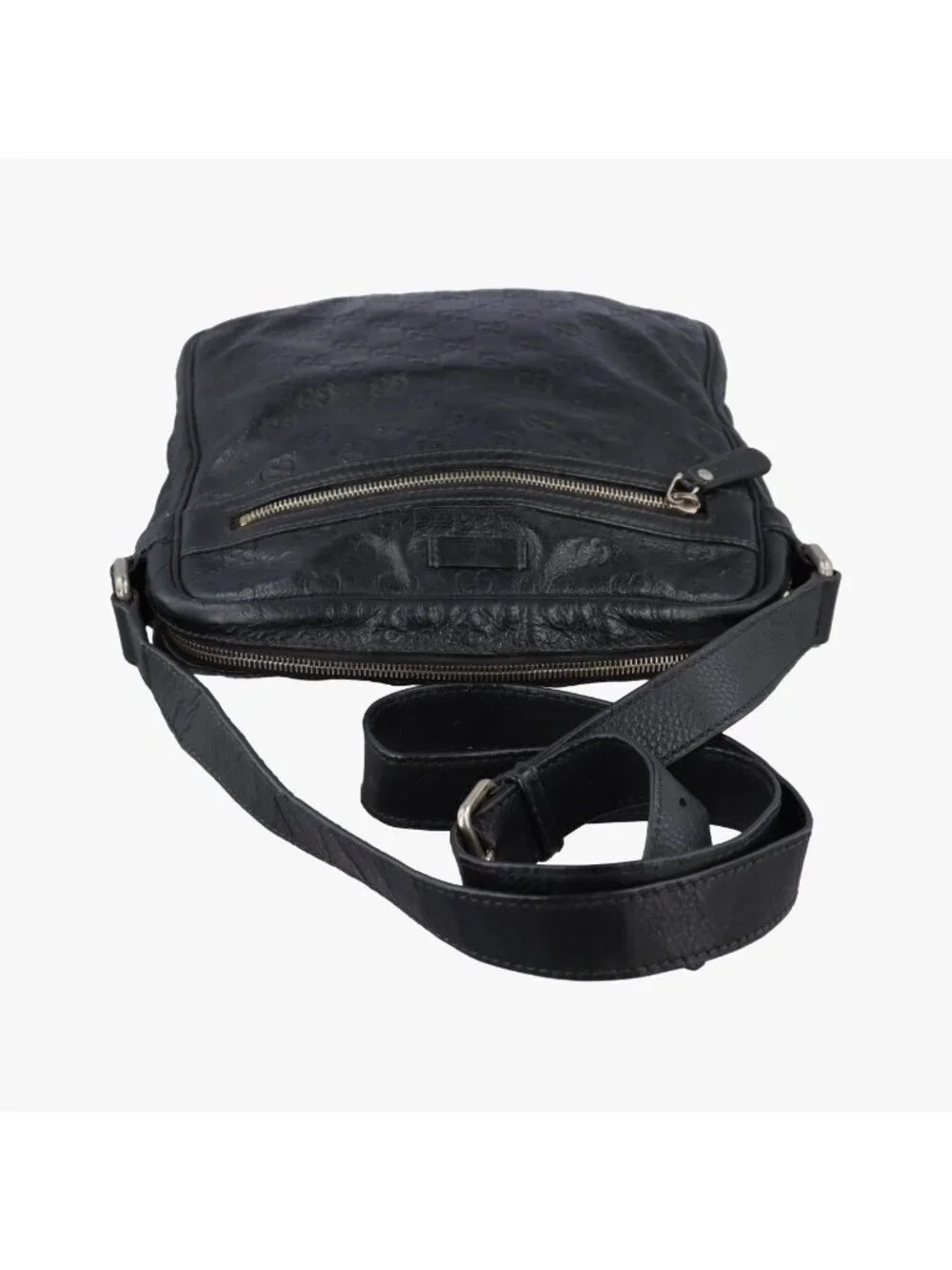 Gucci GG Supreme Messenger Black Leather